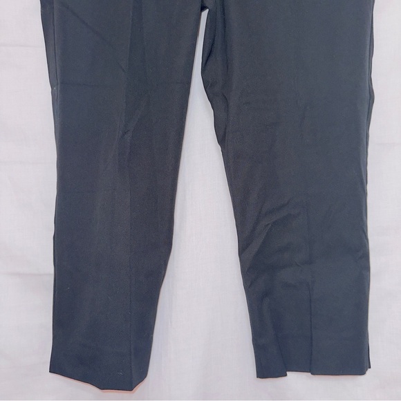 Talbots NWT Black Chatham Slim Leg Ankle Crop Business Casual Pants size 10P - Picture 3 of 6